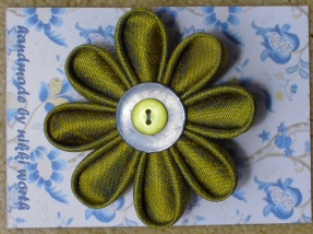 Chartreuse Brooch-Hairclip